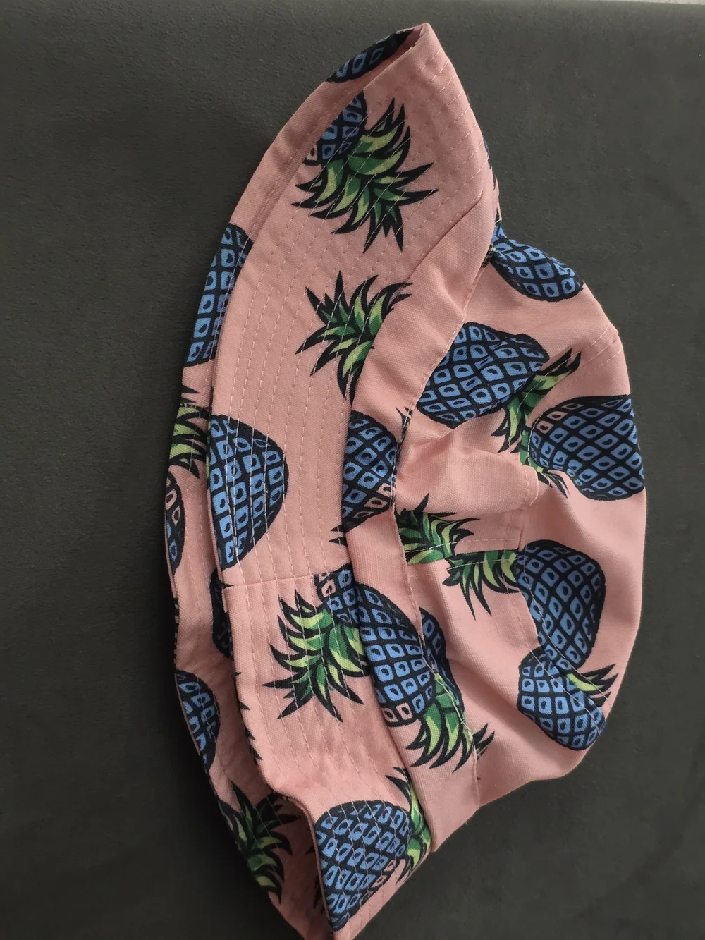 Pink Pineapple Print Bucket Hat - Picture 2 of 4